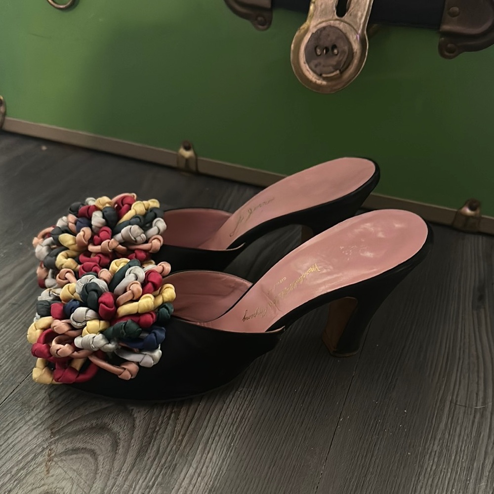Colorful Women's Heeled Mules